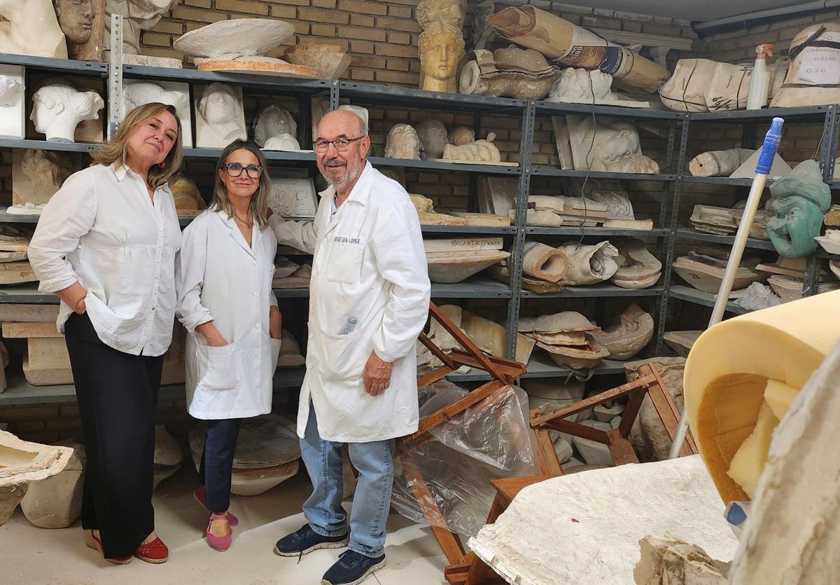 Esperanza Cubillo, Victoria Garzón y Jose Luis López.