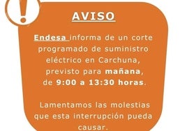 Crtel informativo.
