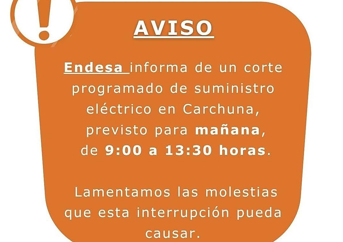 Crtel informativo.