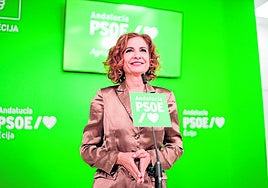 María Jesús Montero ayer en un acto del PSOE-A en la localidad sevillana de Écija.