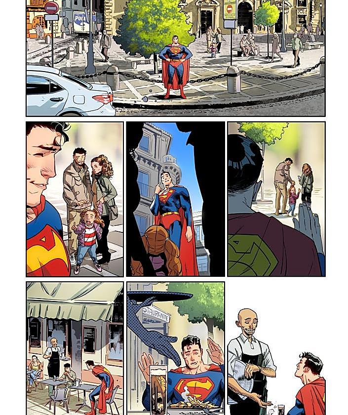 Imagen secundaria 2 - Jorge Jiménez, en San Nicolás; y Superman, de tapas. 