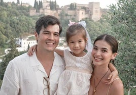 La actriz Anne Curtis Smith, con su familia en Granada