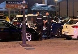 Momento de la detención.