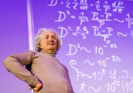 Imagen de una recreación de Albert Einstein.