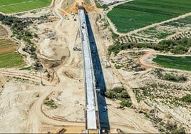 Tramo Pulpí-Vera del Corredor Mediterráneo en Almería.
