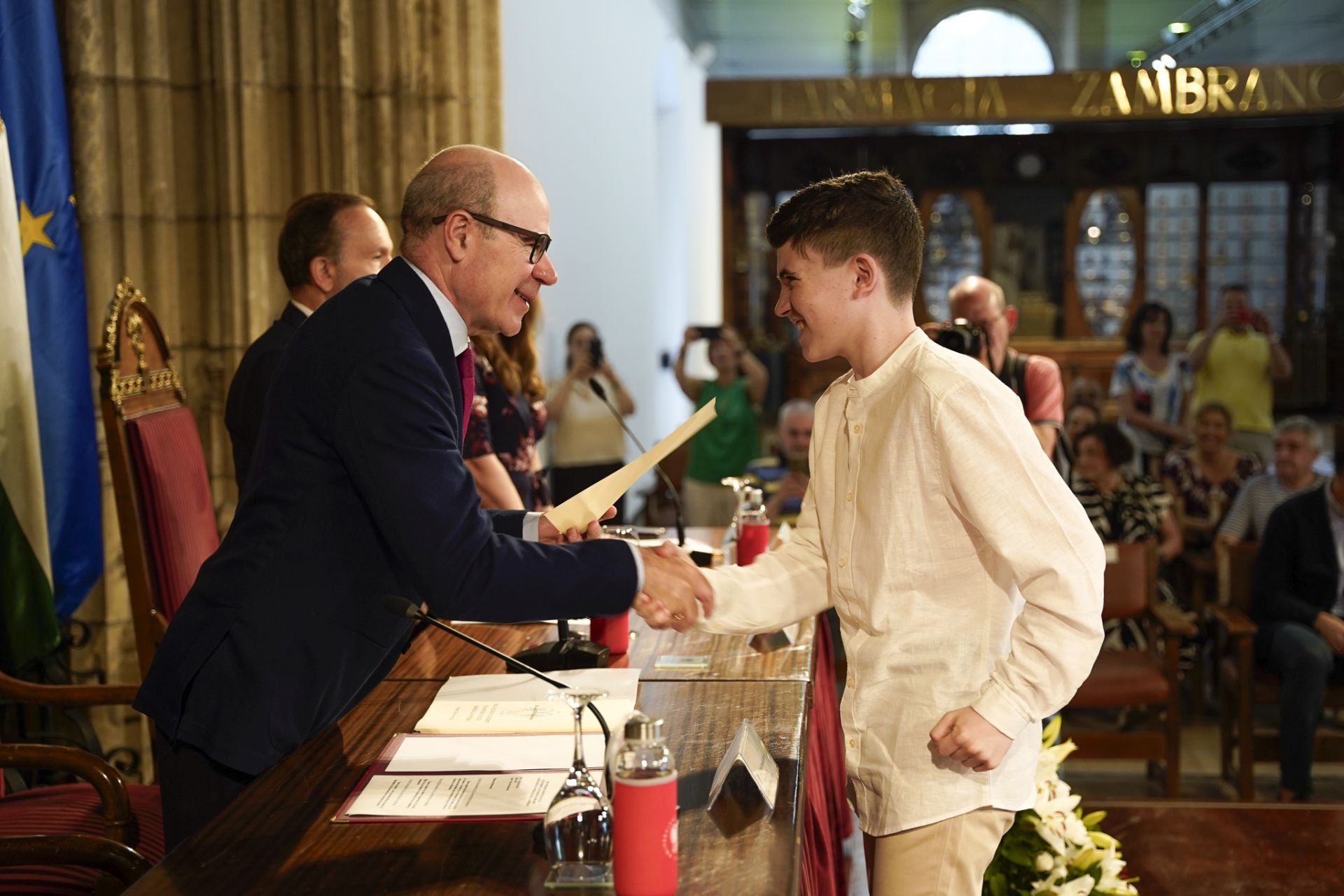 Las imágenes de la entrega de premios a los mejores de la Selectividad de Granada