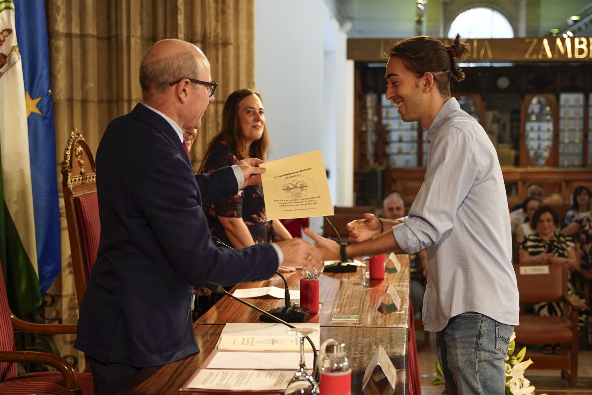 Las imágenes de la entrega de premios a los mejores de la Selectividad de Granada