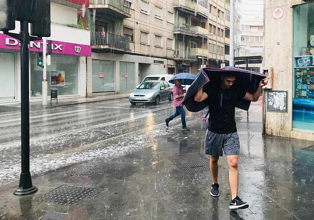 Tormentas y granizo en Andalucía.