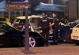 Momento de la detención.