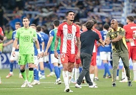 Chumi, en el partido disputado en el Carlos Tartiere, el último de la temporada.