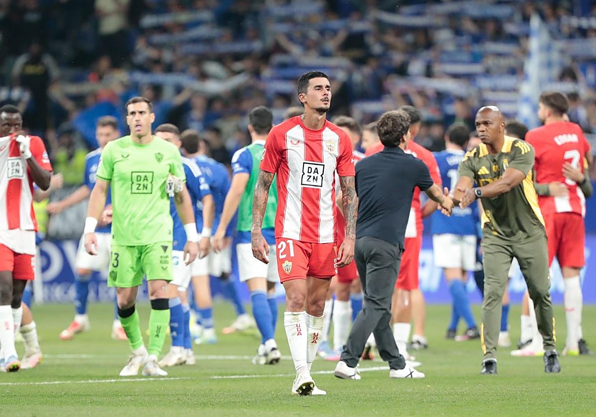 Chumi, en el partido disputado en el Carlos Tartiere, el último de la temporada.