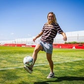 La atacante Ornella Vignola, en una imagen de archivo tras una entrevista con IDEAL.