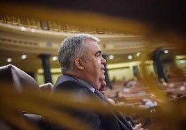 Santos Cerdán, en una sesión plenaria.