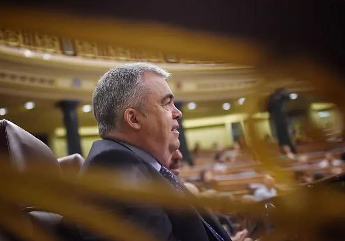 Santos Cerdán, en una sesión plenaria.