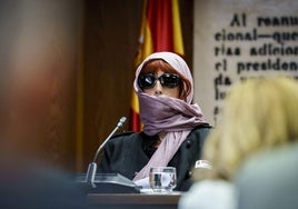 Imagen de archivo de la exmujer de Koldo en su comparecencia en el Senado.
