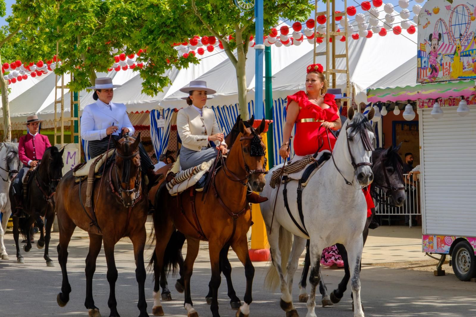 La exhibición de enganches en el ferial de Granada, en imágenes