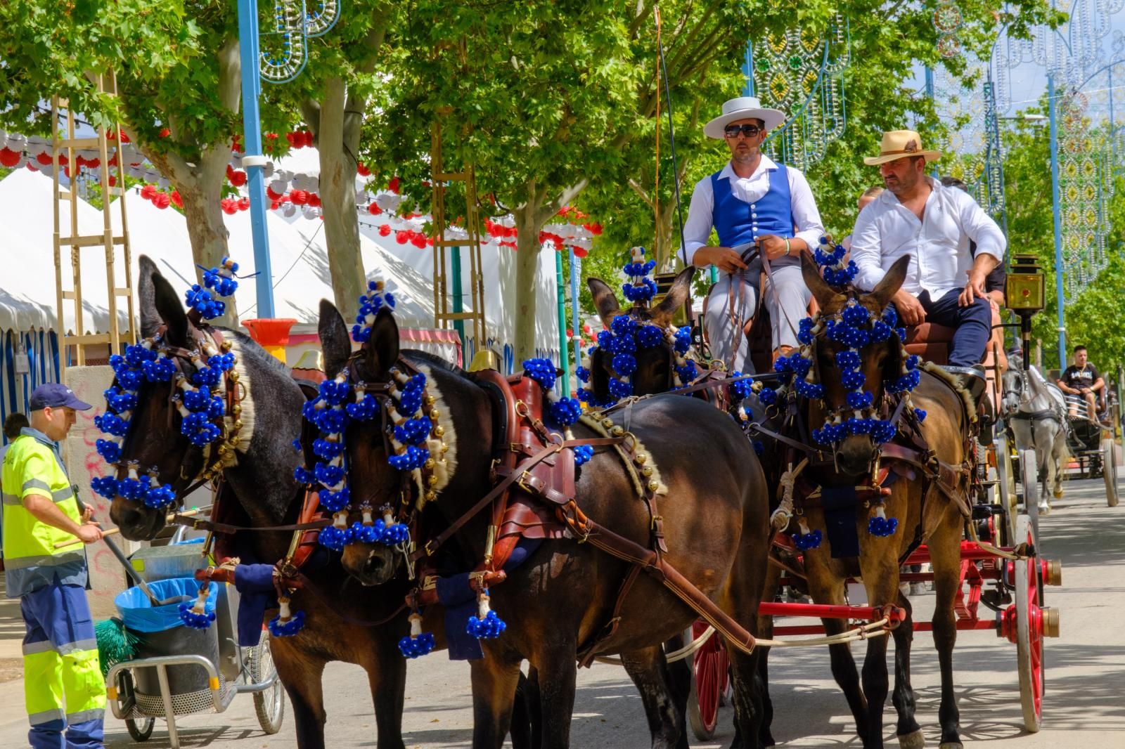 La exhibición de enganches en el ferial de Granada, en imágenes