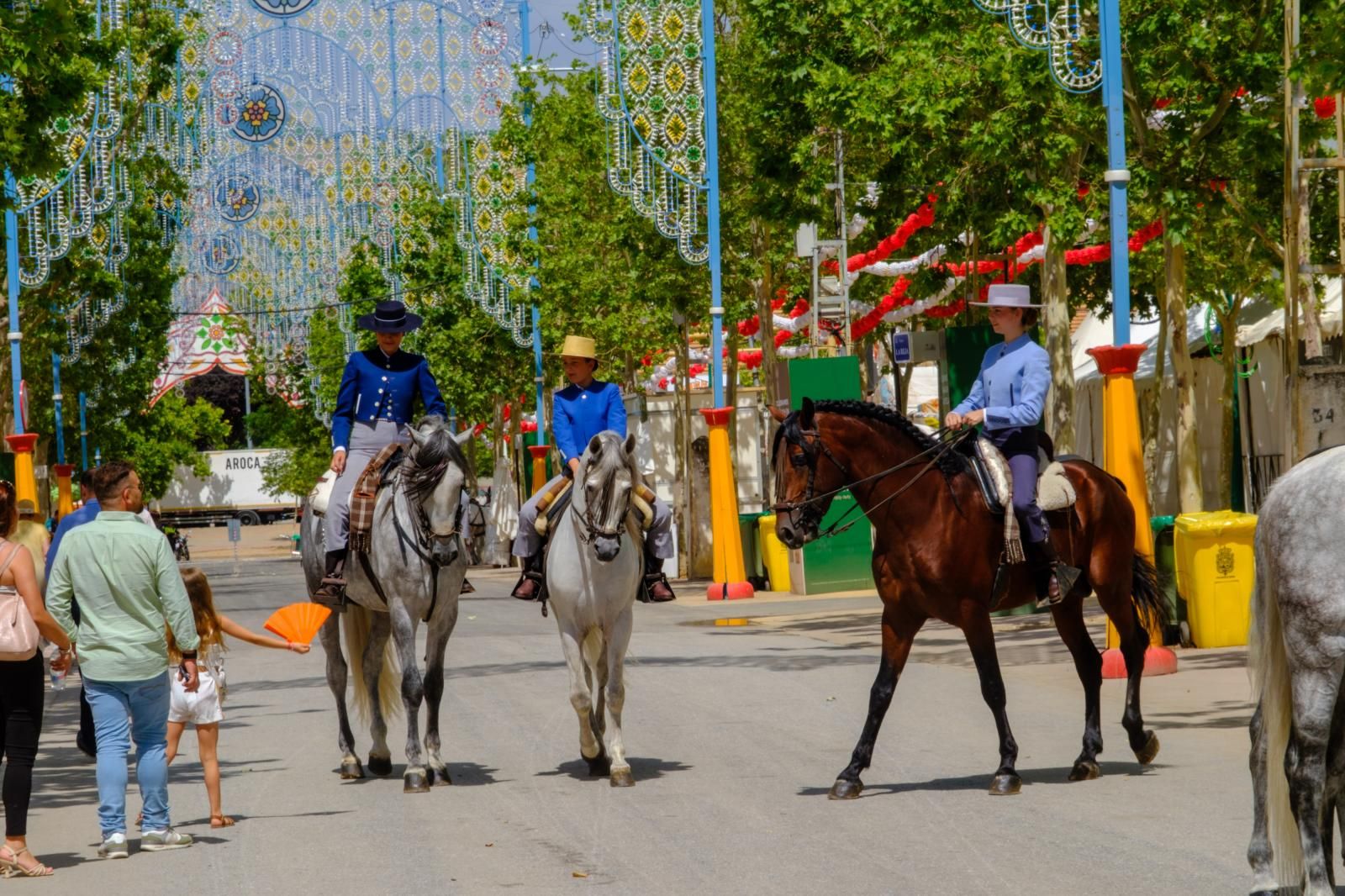 La exhibición de enganches en el ferial de Granada, en imágenes
