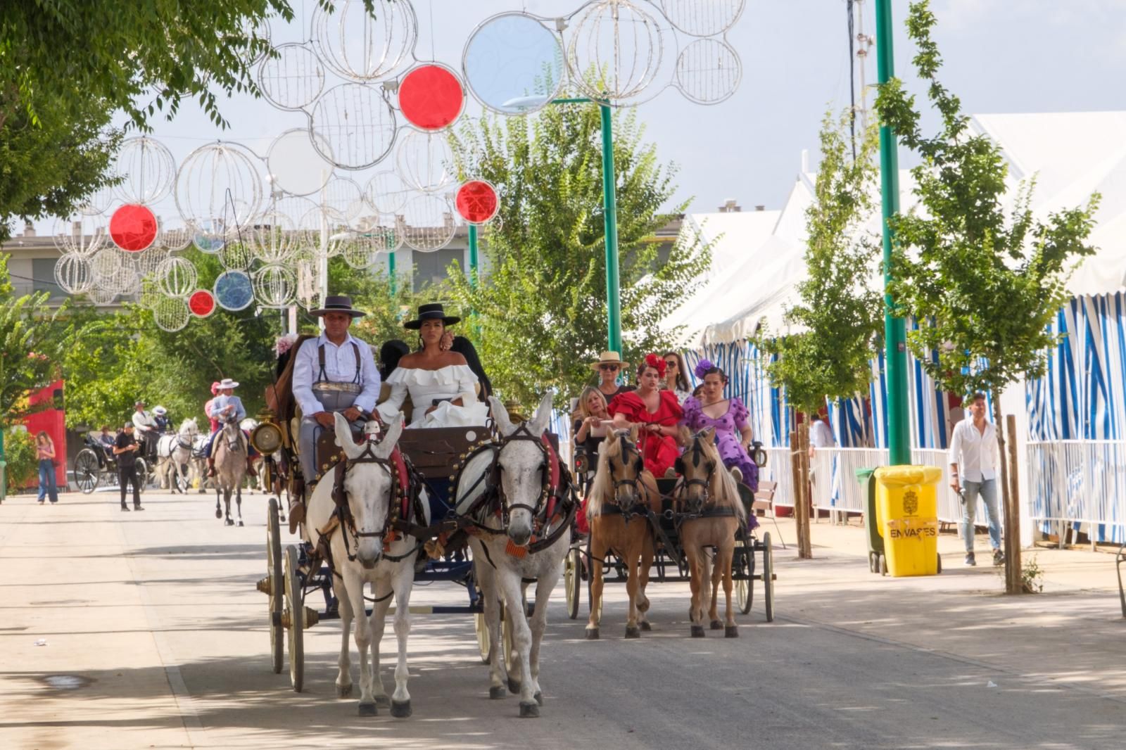 La exhibición de enganches en el ferial de Granada, en imágenes