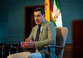 El presidente de la Junta de Andalucía, Juanma Moreno.