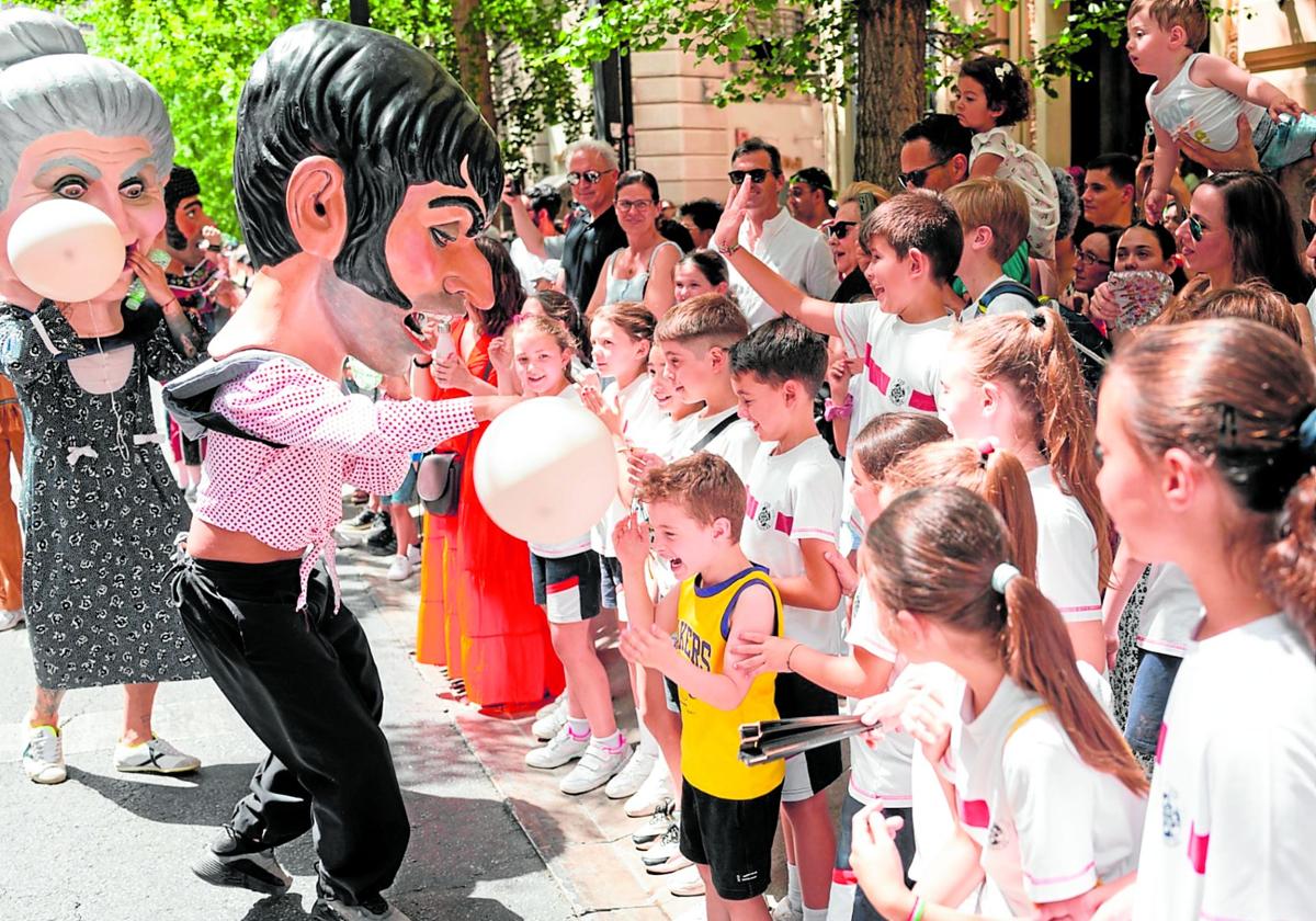 Fotografía tomada el miércoles pasado durante el desfile de la Tarasca de Granada.