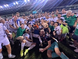 Celebración de los jugadores.