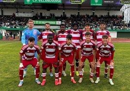 El Recreativo Granada, en un partido de la pasada campaña.