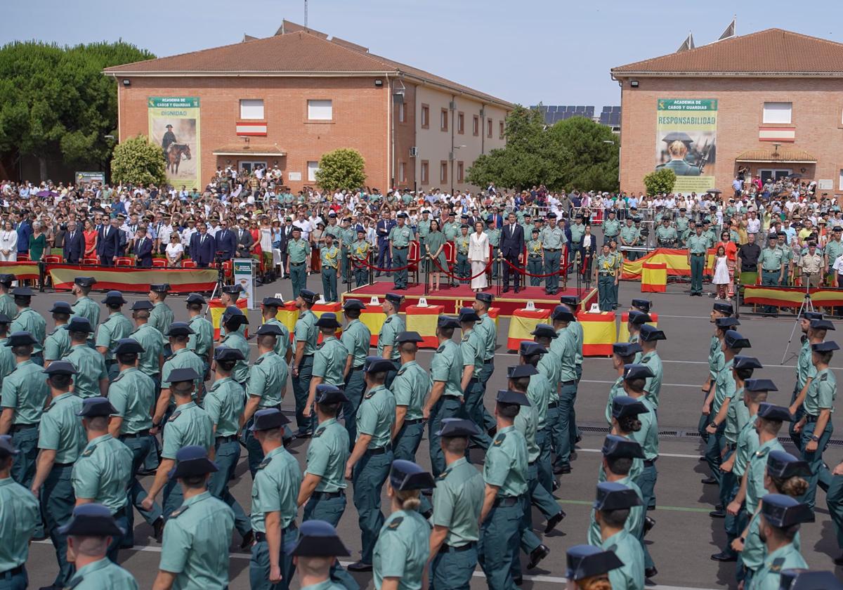 La 130ª promoción de la Academia de la Guardia Civil en Baeza.