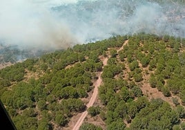 Zona donde ocurre el incendio.