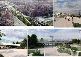 Distintos aspectos proyectados de la integración del tren en Granada facilitados por Transportes