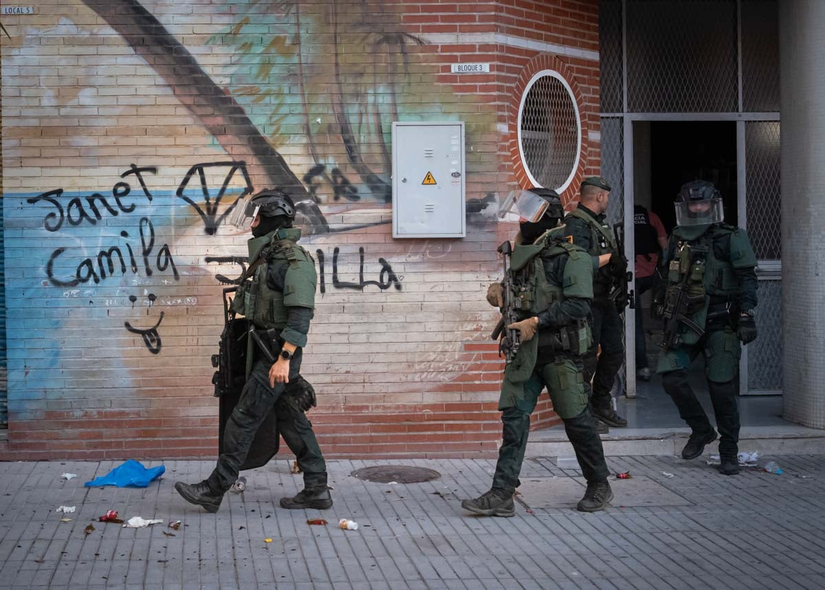 Las imágenes de la redada de la Guardia Civil contra un clan de atracadores