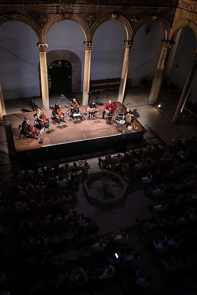 El patio de los Mármoles, durante el concierto.
