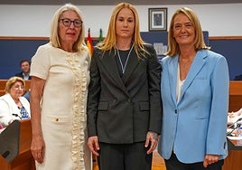 Raquel Escámez tomando posesión de su puesto.