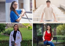 Cuatro estudiantes de distintas carreras de la UGR.