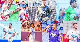 Siete de los ocho jugadores que el club anunció, en un primer momento, que no continuaban.