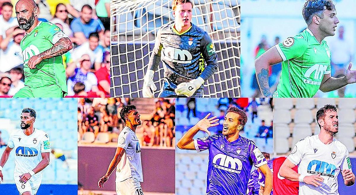 Siete de los ocho jugadores que el club anunció, en un primer momento, que no continuaban.