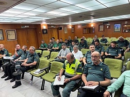 Los mandos de la Guardia Civil de Granada se reúnen en Almuñécar para analizar aspectos de seguridad que afectan a la provincia en verano