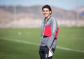 Aitor Karanka, en sus tiempos en el Granada.
