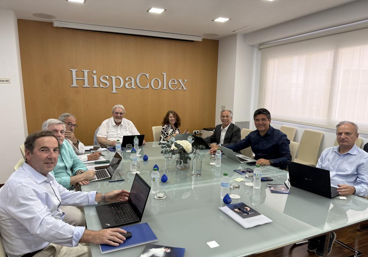 Reunión de los expertos en el despacho HispaColex, donde desarrollan el reglamento.