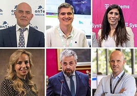 Antonio Alcántara, Antonio Guerrero, Cristina Caamiño, Laura Huertas, Marcelo Vázquez y Eduardo Haro.