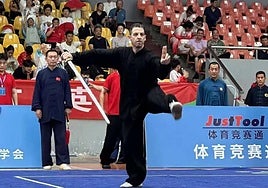 Alejandro, sobre el tatami.