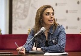 Raquel Ruz, portavoz del grupo socialista en el Ayuntamiento de Granada.