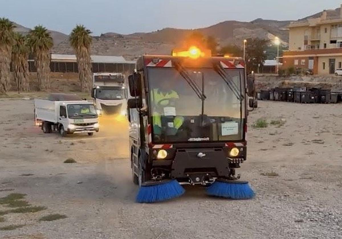 Nueva maquinaria de limpieza.