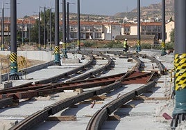 Las obras del metro entre La Gloria y Las Gabias.