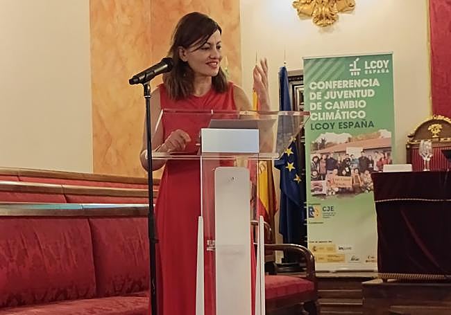 Sira Rego, ayer en Granada.