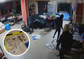 Uno de los robos en viviendas perpetrados por la banda. En detalle, las joyas sustraídas.
