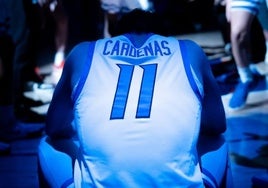Álvaro Cárdenas, concentrado para jugar.
