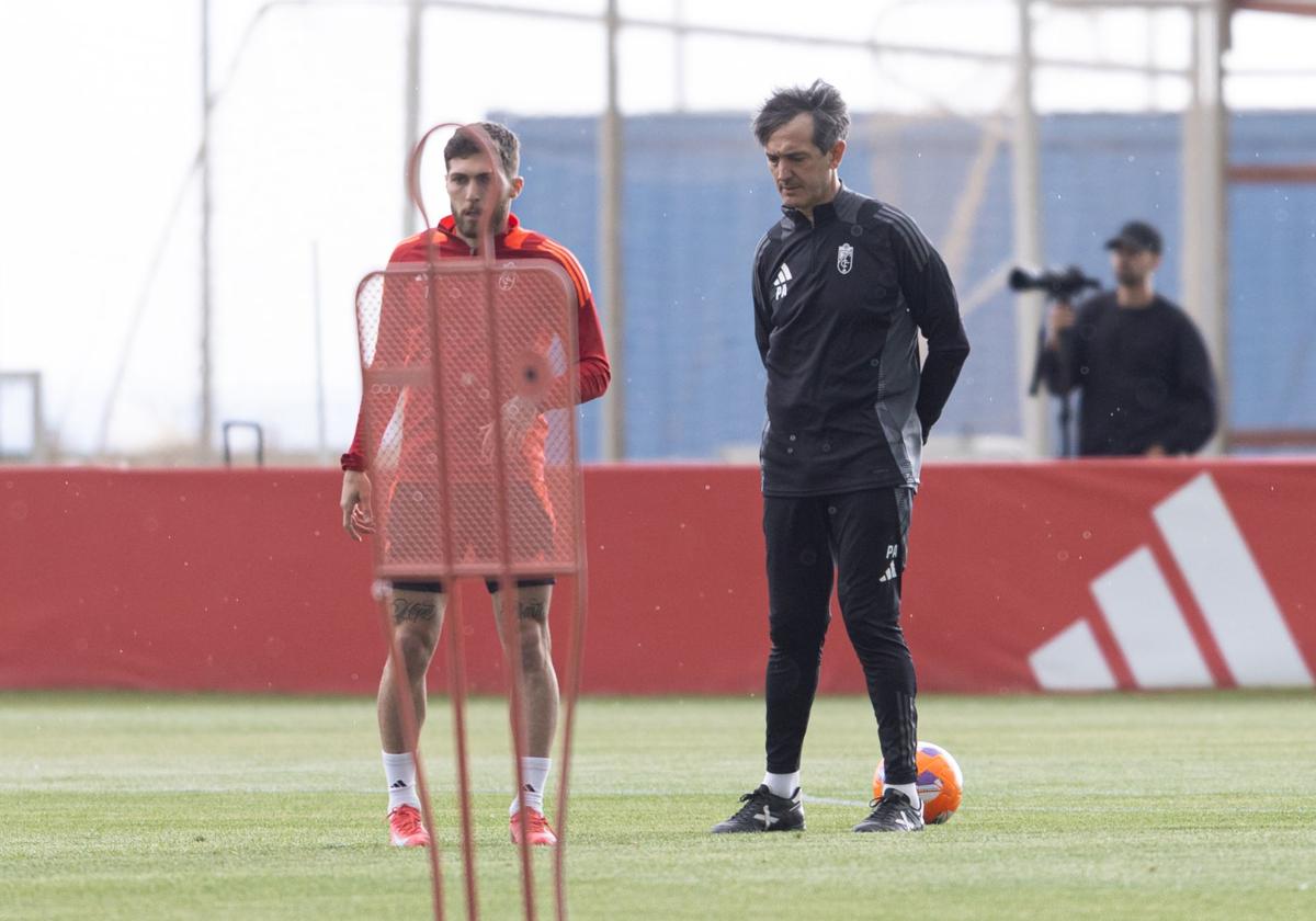 El nazarí Pacheta, durante un entrenamiento pasado.