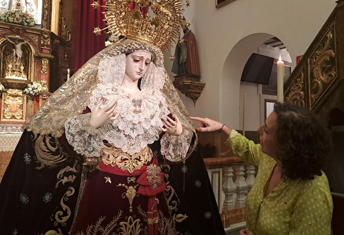 La Virgen de los Ferroviarios recupera su policromía original