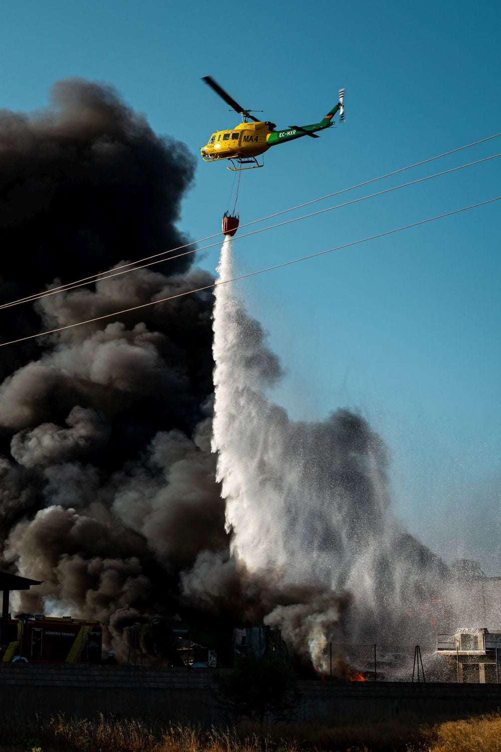 El incendio de Padul, desde dentro